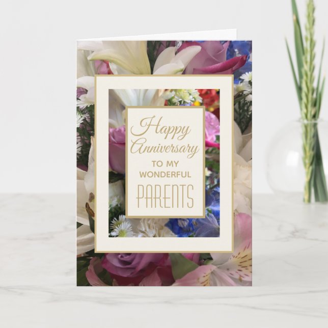 ¡bonito! Aniversario feliz de la tarjeta de saludo (Anverso)