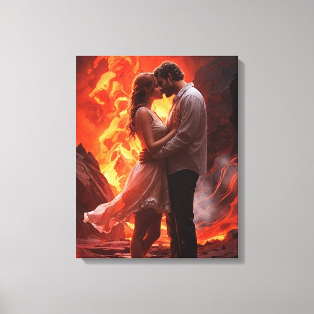 Bonito arte romántico en la pared (Anverso)