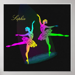 Bonito Ballerina Iris Impresión Poster personaliza
