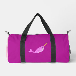 Bonito Bebé Rosa Chica Narwhal Bolsa de pañales