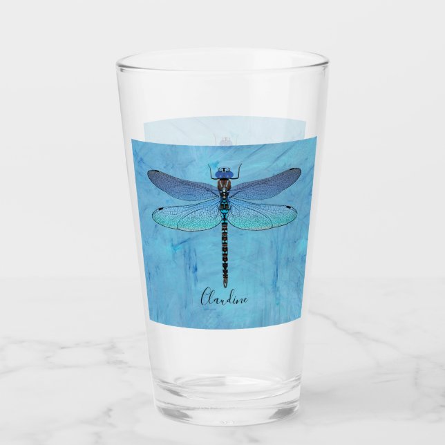 Bonito Blue Dragonfly Beer Beer Beer Pint Glass (Anverso)