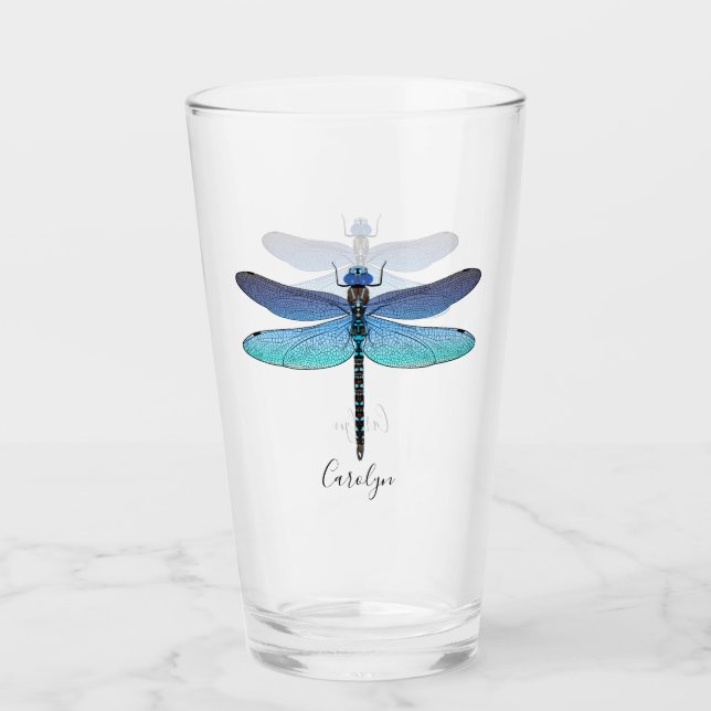 Bonito Blue Dragonfly Beer Beer Beer Pint Glass (Anverso)