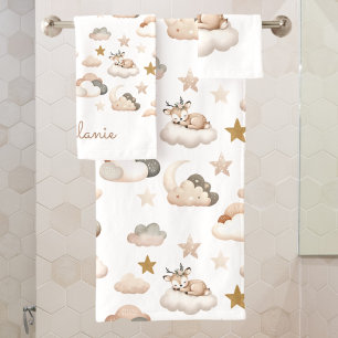 Bonito Boho elegante de nubes de venado y estrella