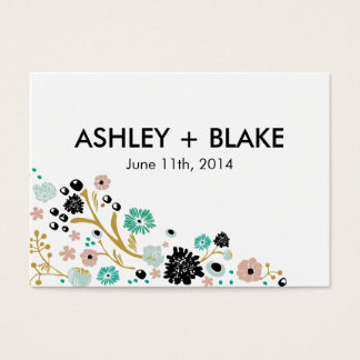 Bonito Bouquet Floral Wedding Favor Card Rubor