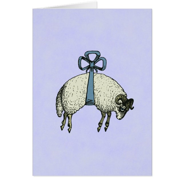 Bonito Bow Sheep CHANGE COLOR ~ Card (Frente)