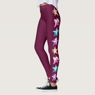 BONITO BURGUNDY DANCER LEGGINS