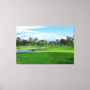 Bonito Campo de Golf Pared Conjunto de Arte