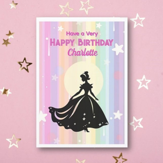 ¡bonito! Chica en crecimiento tarjeta de felicitac (Subido por el creador)