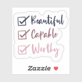 Bonito conjunto de Pegatinas valiosos e impermeabl