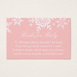 Bonito Copos de nieve Baby Shower Trae una tarjeta