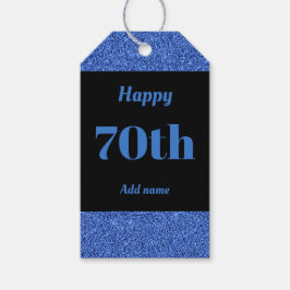 bonito de etiquetas de regalo de cumpleaños 70