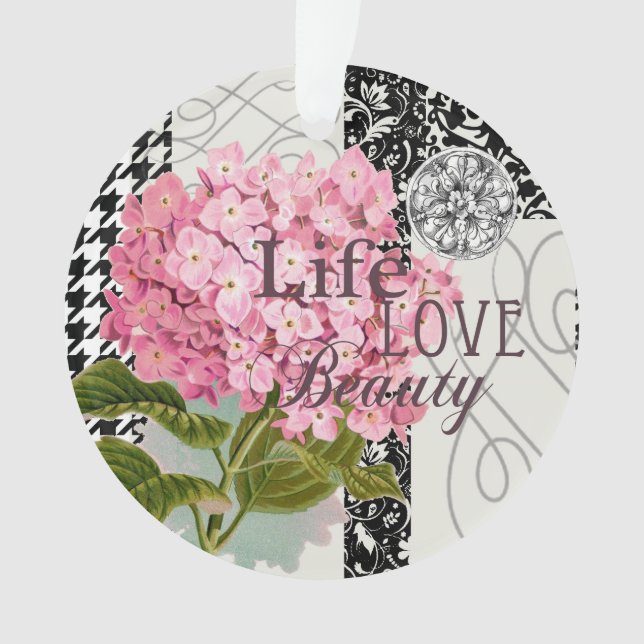 Bonito de la decoración floral del patrón de Damas (Anverso)