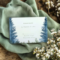 Bonito de pinos de invierno bodas verdes rsvp