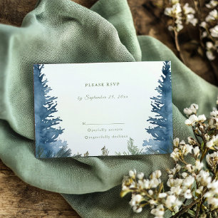 Bonito de pinos de invierno bodas verdes rsvp
