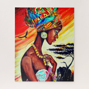 Bonito de rompecabezas de princesas africanas - Pi