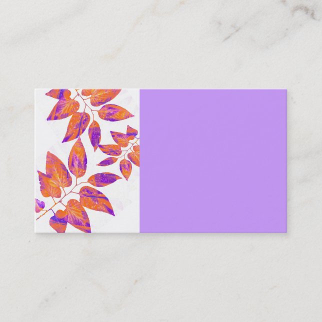 bonito de tarjetas de visita de arte natural (Anverso)