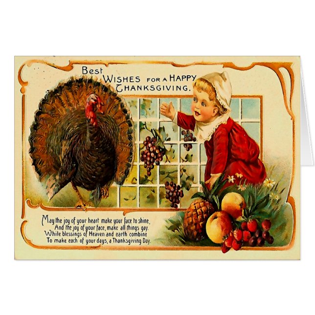 Bonito Día de Acción de Gracias (Anverso (Horizontal))