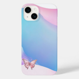Bonito Diamonte Butterfly iPhone 14 Funda