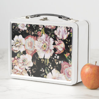 bonito elegante giratoria moda rosa negro floral