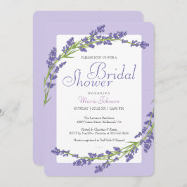 Bonito en morado | Invitación a la ducha de novia