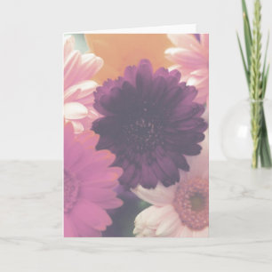 Bonito en tarjeta de felicitación de fotos de flor