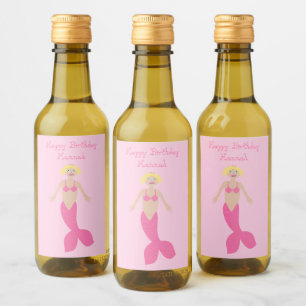 Bonito Fantasía Rosa Sirenita Personalizado