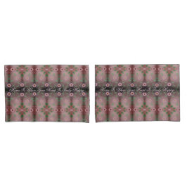 Bonito Feliz Corazón Pink Pillow Funda Set