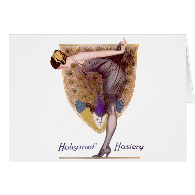 Bonito Flapper Vintage Peacock (Anverso (Horizontal))