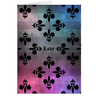 Bonito Fleur de lis patrón cáñame