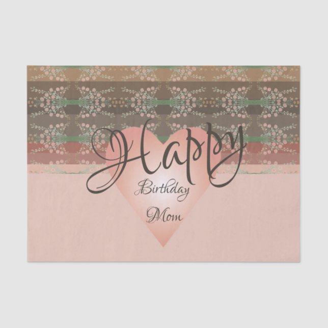 Bonito Floral Acentuada Con Papel Tejido De Tejido (Anverso)