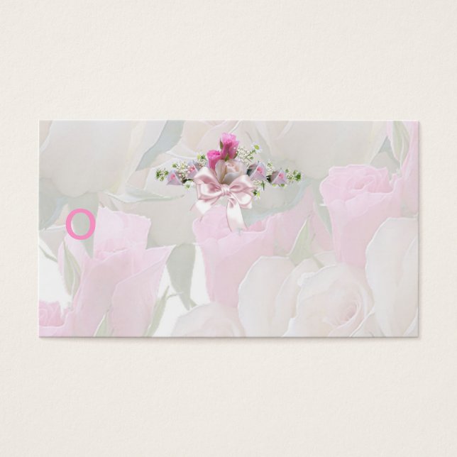 Bonito floral blanco rosa (Frente)