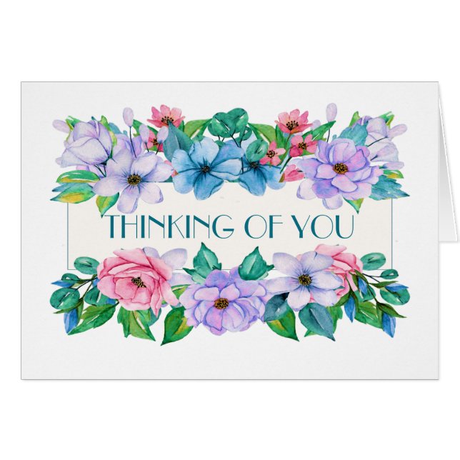 Bonito Floral Notecard (Anverso (Horizontal))