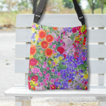 Bonito floral primavera verano boho bolsa de tote 