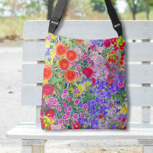Bonito floral primavera verano boho bolsa de tote 