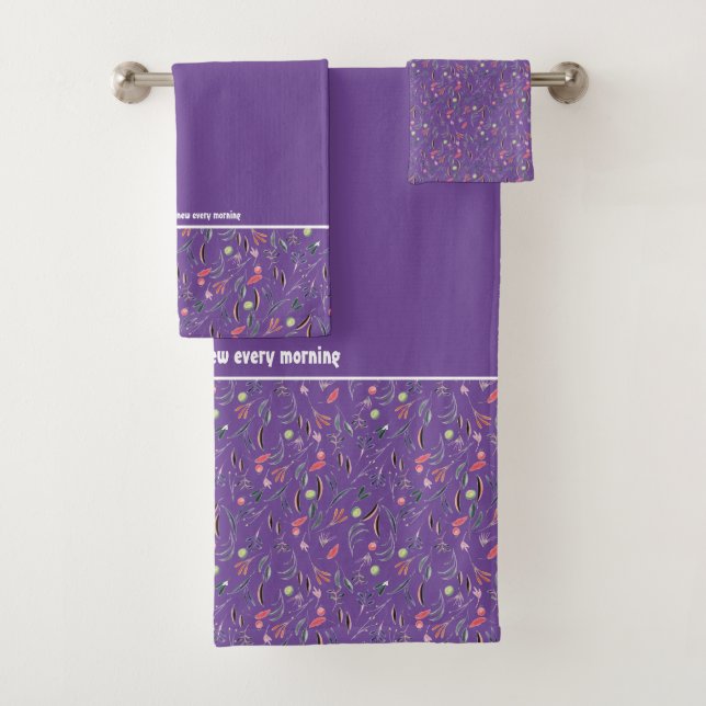 Bonito Floral PURPLE Personalizable Scripting (In situ)