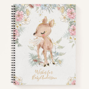 Bonito Floral Woodland quiere libro de bebé