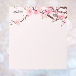 Bonito Flores de cerezo Bloc de notas TU TEXTO