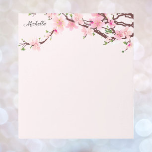 Bonito Flores de cerezo Bloc de notas TU TEXTO