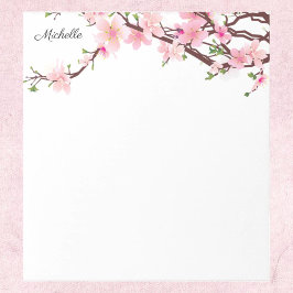 Bonito Flores de cerezo Bloc de notas TU TEXTO