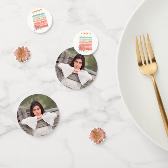 Bonito Fotos de cumpleaños Confetti (Grupo)