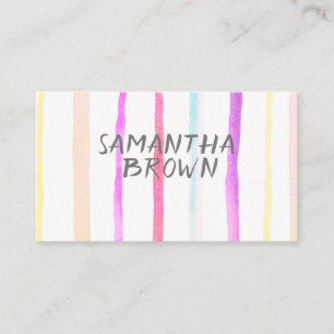 bonito franjas acuáticas tarjetas de visita person