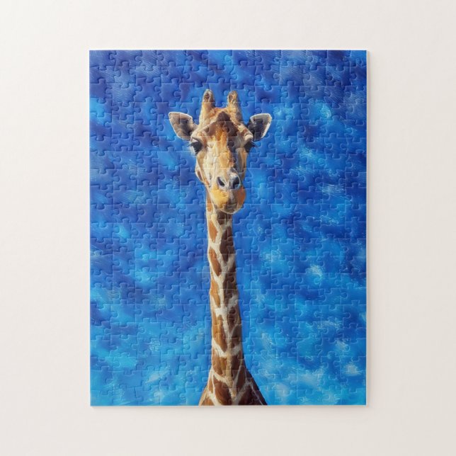 Bonito Giraffe Rompecabezas del Arte Animal (Vertical)
