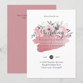 Bonito Girly Rosegold Floral Glam Boda