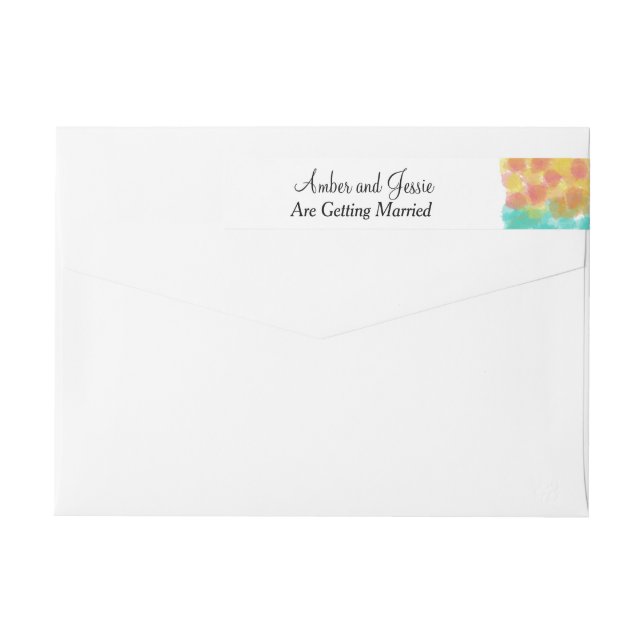 Bonito Gouache Watercolor Boda (Reverso)