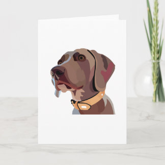 Bonito hombre Weimaraner - cualquier tarjeta de oc