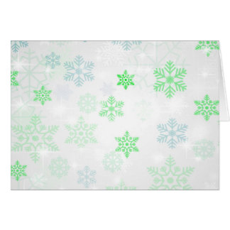 Bonito Icy Snowflake Background - Verde