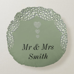 Bonito inusual boda personalizado almohada regalo