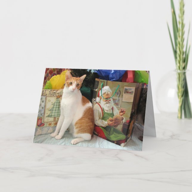 Bonito Kagan trae regalos - Tarjeta de Navidades p (Anverso)