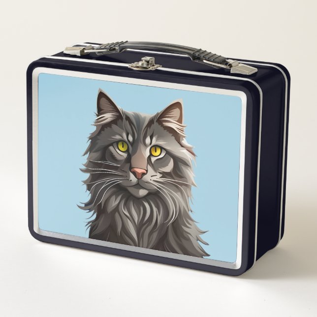 BONITO KITTY CAT RETRO LUNCHBOX METALIZADO (Anverso)