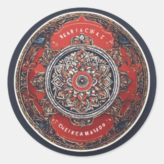 Bonito logotipo para tarjetas pegatinas con fondo 